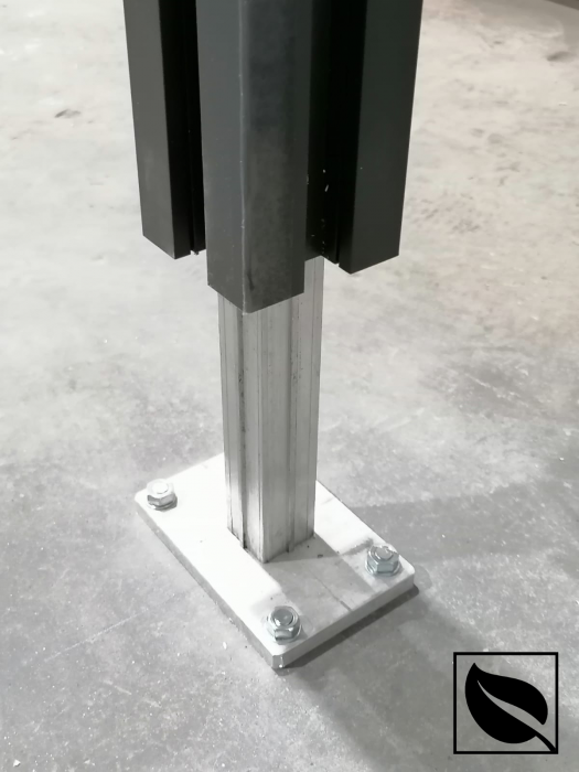 Suport Stalp Zincat 80X120X300MM Aluminiu [3]