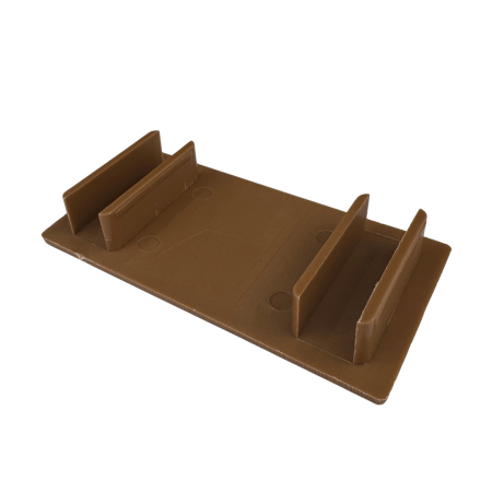 Capac Plastic pentru Tub Riflaj 100X52 mm, Maro Stejar [3]
