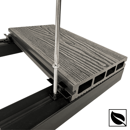 Accesorii Imbinare Placi Deck WPC 3D, Prindere metalica pentru pardoseala Lemn Compozit [3]