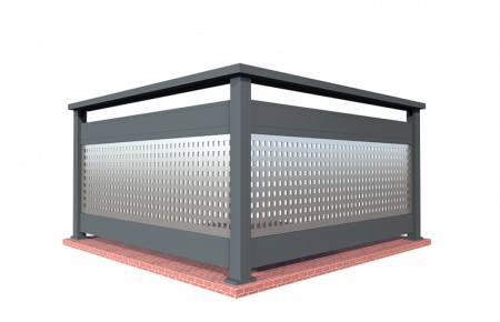 Balustrada Model Trafor Din Aluminiu Pentru Balcon Si Terasa 1000x2000 mm [1]