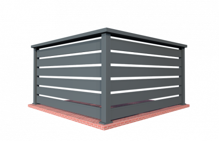 Balustrada Model Trend 140 Din Aluminiu Pentru Balcon Si Terasa 1000x2000 mm [1]
