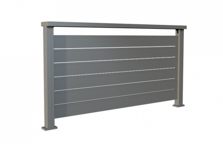 BALCOANE ALUMINIU - Balustrada Model Trend Slim 140 Din Aluminiu Pentru Balcon Si Terasa 1000x2000 mm