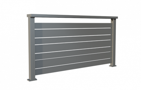 BALCOANE ALUMINIU - Balustrada Model Trend Slim 90&140 Din Aluminiu Pentru Balcon Si Terasa 1000x2000 mm