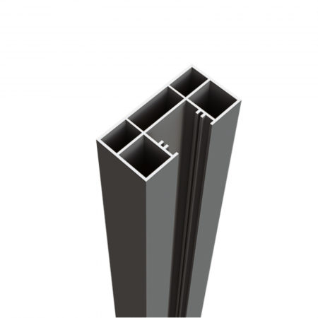 WPC GARD - Cadru gard tip C, Multifunctional Ranforsat, 30x60mm, Aluminum