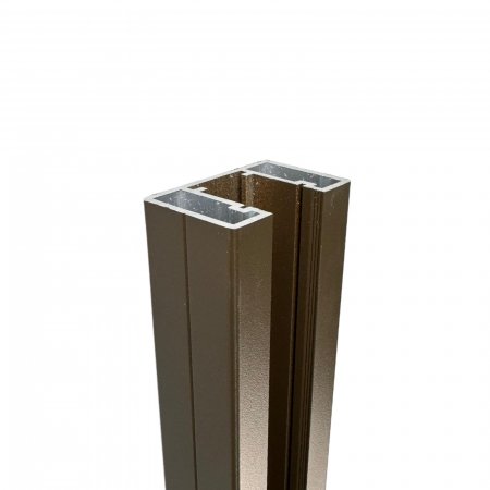 WPC GARD - Cadru gard tip C, Multifunctional Ranforsat, 30.5x48mm, Aluminum