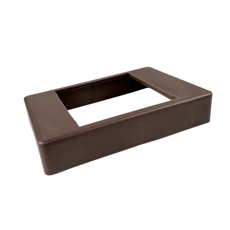 PROFILE GARD ALUMINIU - Capac Aluminiu Mascare Stalp Maro
