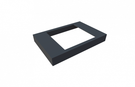 PROFILE GARD ALUMINIU - Capac Plastic Mascare Stalp
