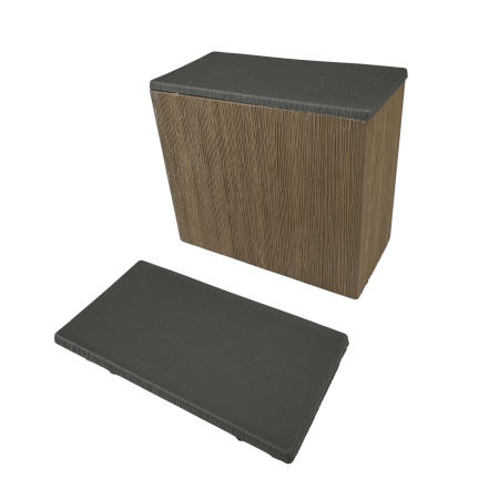 Capac Plastic pentru Tub Riflaj 100X52 mm, Gri Argintiu