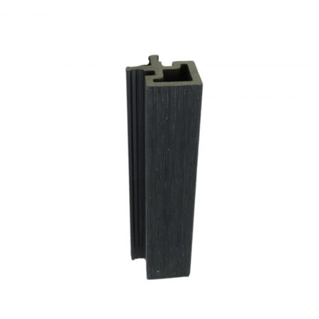 RIFLAJ WPC - Coltar Exterior din Lemn Compozit pentru Riflaj Gri 40x40mm, 2,9 ml