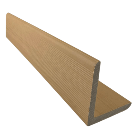 RIFLAJ WPC - Coltar tip L Co-Extrudat WPC pentru riflaj Bej Artar 55x55 mm, Lungime 2.9 m