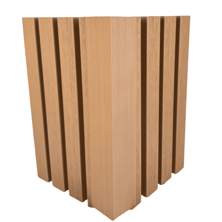 Coltar tip L Co-Extrudat WPC pentru riflaj Bej Artar 55x55 mm, Lungime 2.9 m [1]