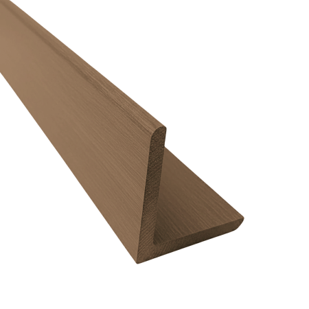 RIFLAJ WPC - Coltar tip L Co-Extrudat WPC pentru riflaj Maro Alun 50x50 mm, Lungime 2.9 m