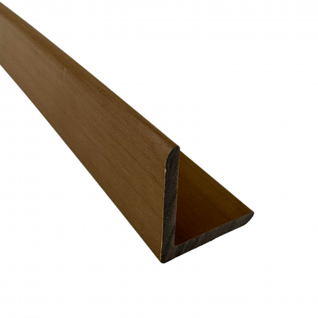 RIFLAJ WPC - Coltar tip L Co-Extrudat WPC pentru riflaj Maro Stejar 55x55 mm, Lungime 2.9 m