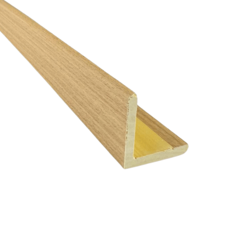 RIFLAJ INTERIOR - Coltar tip L  Textura Lemn Natur, 25x25x3000 mm  pentru Interior