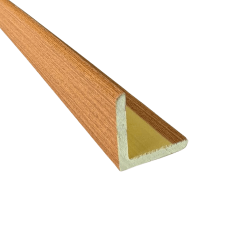 RIFLAJ INTERIOR - Coltar tip L textura Lemn Tei, 25x25x3000 mm  pentru Interior