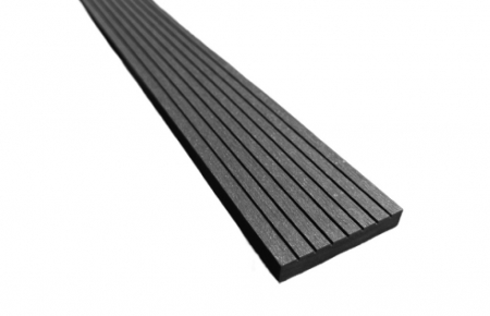 DECKING WPC - Fasie 3D, WPC terminatie deck, 70 x 11mm X 4000 mm, gri antracit