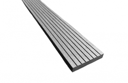 DECKING WPC - Fasie 3D, WPC terminatie deck, 70 x 11mm X 4000 mm, gri antracit