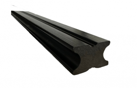 LAMBRIU WPC - Grinda montaj deck plina, dimensiune: 40 x 25 mm, Lungime 4000 mm, Material: WPC