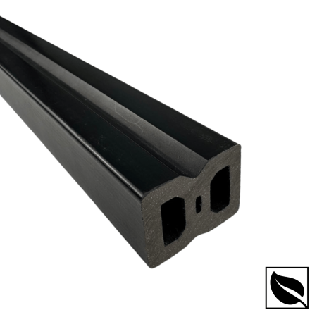 LAMBRIU WPC - Grinda montaj deck decupata, dimensiune: 40 x 30 mm, Lungime 4000 mm, Material: WPC
