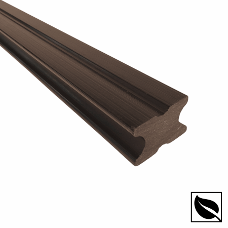 LAMBRIU WPC - Grinda WPC Plina pentru Montaj Deck, Riflaj, Lambriu 40x25 mm, Lungime 3 m, Lemn Compozit