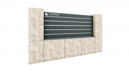 GARDURI ALUMINIU - Kit Gard din Aluminiu Model Trend VIVODECOR, H1000xL2000 mm