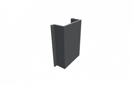Kit Panou Gard din Lemn Compozit WPC Gri Inchis-Lemn si Stalpi din Aluminiu. Asamblare DoItYourself [7]