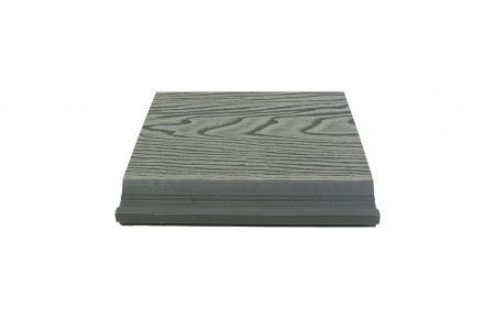 Lambriu coexdrudat 3D WPC Lemn Compozit Gri Deschis pentru Fatada, 175x21mmx3600mm. Sipca WPC de exterior placari fatade [2]