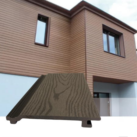 LAMBRIU WPC - Lambriu WPC Lemn Compozit Maro pentru Fatada, 150x20mmx2900mm. Sipca WPC de exterior placari fatade