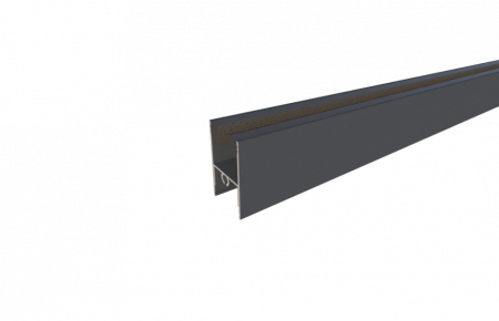 PROFILE GARD ALUMINIU - Lamela inferioara pentru sticla, Model Atena