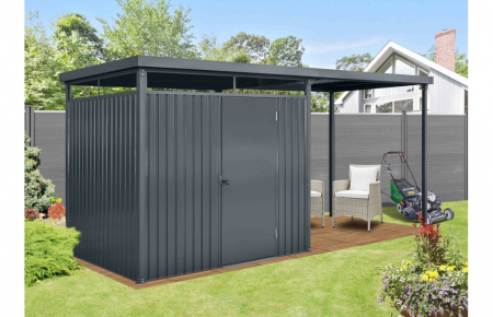 Magazie depozitare gradina cu pergola incorporata, Premium, Otel zincat [3]