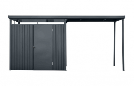 Magazie depozitare gradina cu pergola incorporata, Premium, Otel zincat [1]