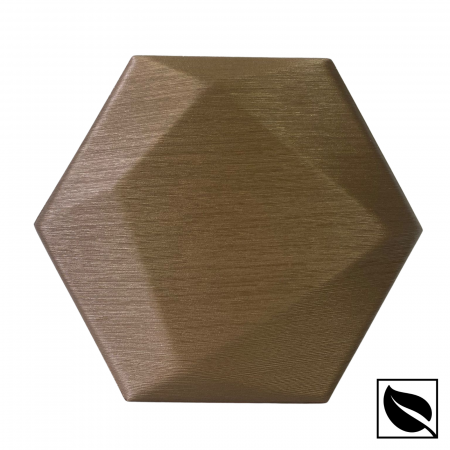 Panou Decorativ Perete 3D Autoadeziv, Hexagon Aramiu Sidef, Set 2 Buc., Placi din Piele Ecologica [4]