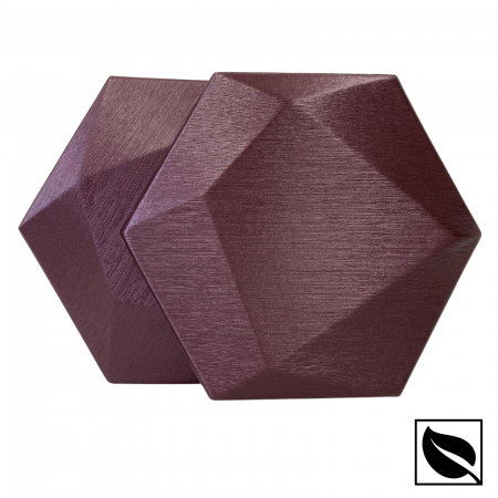 Panou Decorativ Perete 3D Autoadeziv, Hexagon Grena Sidef, Set 2 Buc., Placi din Piele Ecologica [1]