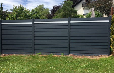 Panou Gard Model Armura Cu Stalpi Si Lamele Din Aluminiu 1000x2000 mm [2]