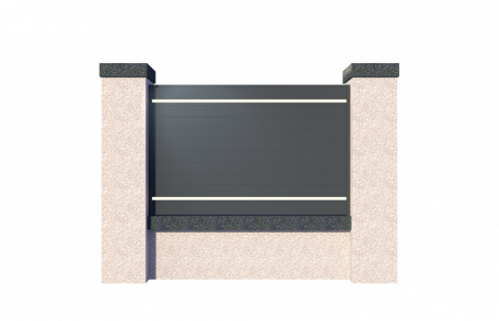 Panou Gard Model Neon Din Aluminiu Cu Stalpi Din Zidarie Existenti 1000x2000 [0]