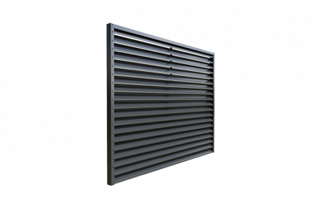 Panou Gard Model Stor Cu Stalpi Si Lamele Din Aluminiu 1530x2000 mm [0]