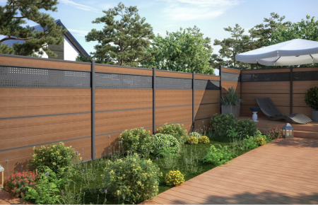 Panou Gard Model Trafor Din Aluminiu Cu Stalpi Din Zidarie Existenti 1500x2000 mm [1]