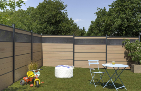 Panou Gard Model Trafor Din Aluminiu Cu Stalpi Din Zidarie Existenti 1500x2000 mm [2]