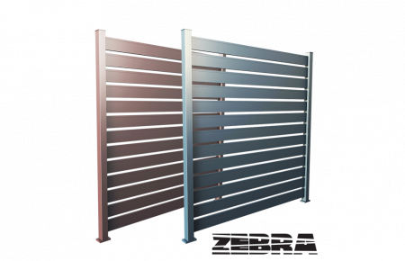 Panou Gard Model Trend 140 Cu Stalpi Si Lamele Din Aluminiu 1000x2000 mm [5]