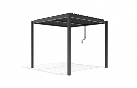 Pergola X Bioclimatica 3x3x2.5m cu LED, Premium, Aluminiu [0]