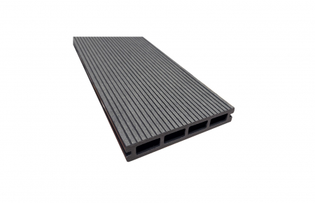 Placa deck terasa WPC 3D, tip pardoseala/dusumea WPC, 150x22mm, gri antracit lemn [2]