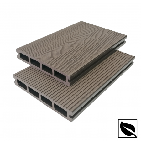 Placa deck terasa WPC 3D, tip pardoseala/dusumea WPC, 150x22mm, maro lemn [7]