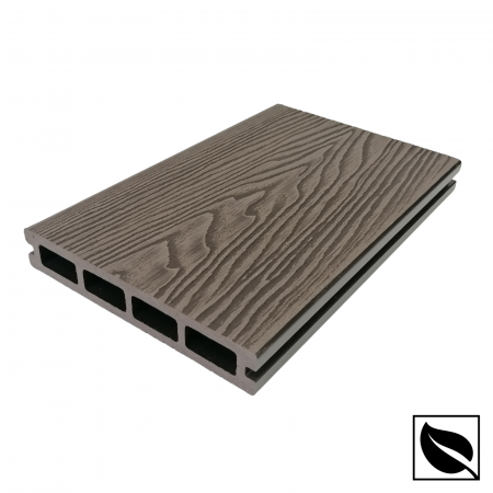 Placa deck terasa WPC 3D, tip pardoseala/dusumea WPC, 150x22mm, maro lemn [1]