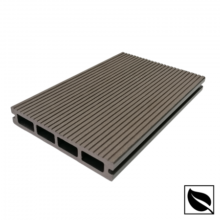 Placa deck terasa WPC 3D, tip pardoseala/dusumea WPC, 150x22mm, maro lemn [2]