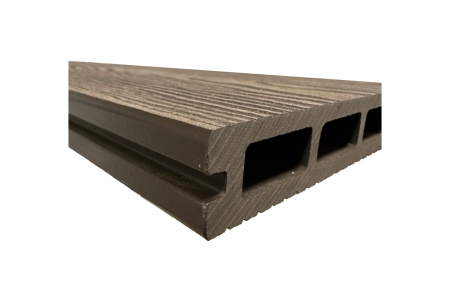 Placa deck terasa WPC 3D, tip pardoseala/dusumea WPC, 150x22mm, maro lemn [6]