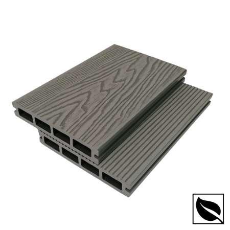 Placa deck terasa WPC 3D, tip pardoseala/dusumea WPC, 150x22mm, maro lemn [7]