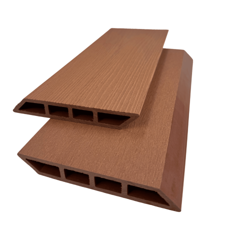 SIPCA GARD WPC - Placa Gard 3D din WPC, Cant oblic, Aramiu 137X20 mm, Lungime 2 m si 2.5 m