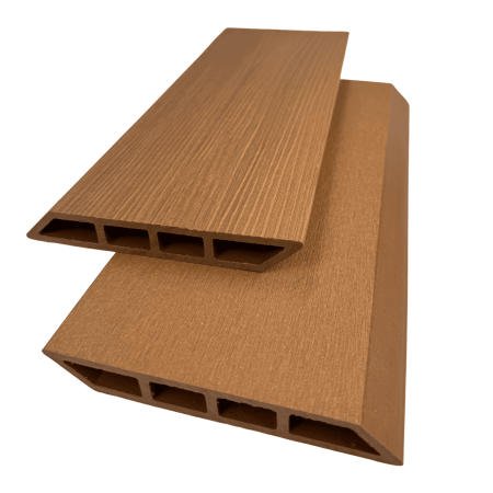 SIPCA GARD WPC - Placa Gard 3D din WPC, Cant Oblic, Lemn Natur, 137X20 mm, Lungime 2 m si 2.5 m