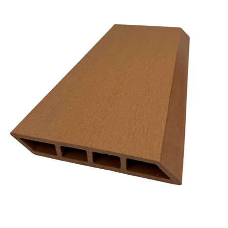 Placa Gard 3D din WPC, Cant Oblic, Lemn Natur, 137X20 mm, Lungime 2 m si 2.5 m [2]