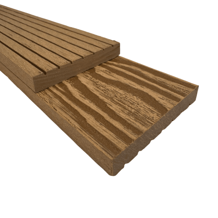DECKING WPC - Plinta 3D, WPC Terminatie Deck, 70x11 mm, Lungime 2900 mm, Bej - VIVODECOR